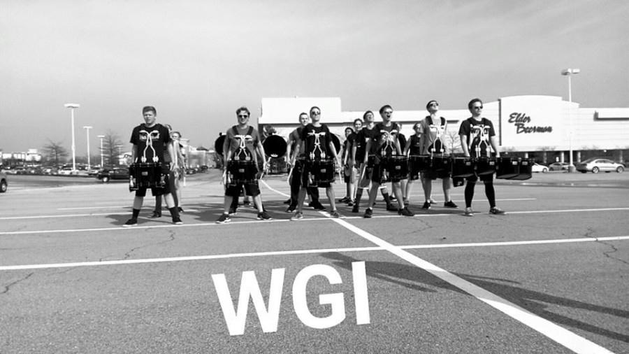 The Drumline Team  in Dayton, Ohio for the WGI(Winter Guard International) tournament in April.