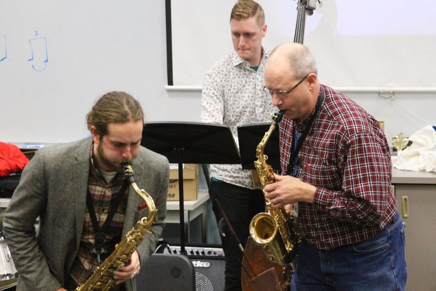 Jazz Musicians Perform for Wind Ensemble