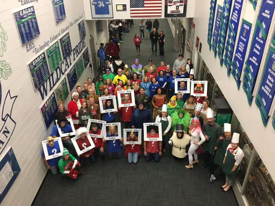 The teachers of Eagan High School dressed up for Halloween 2018.