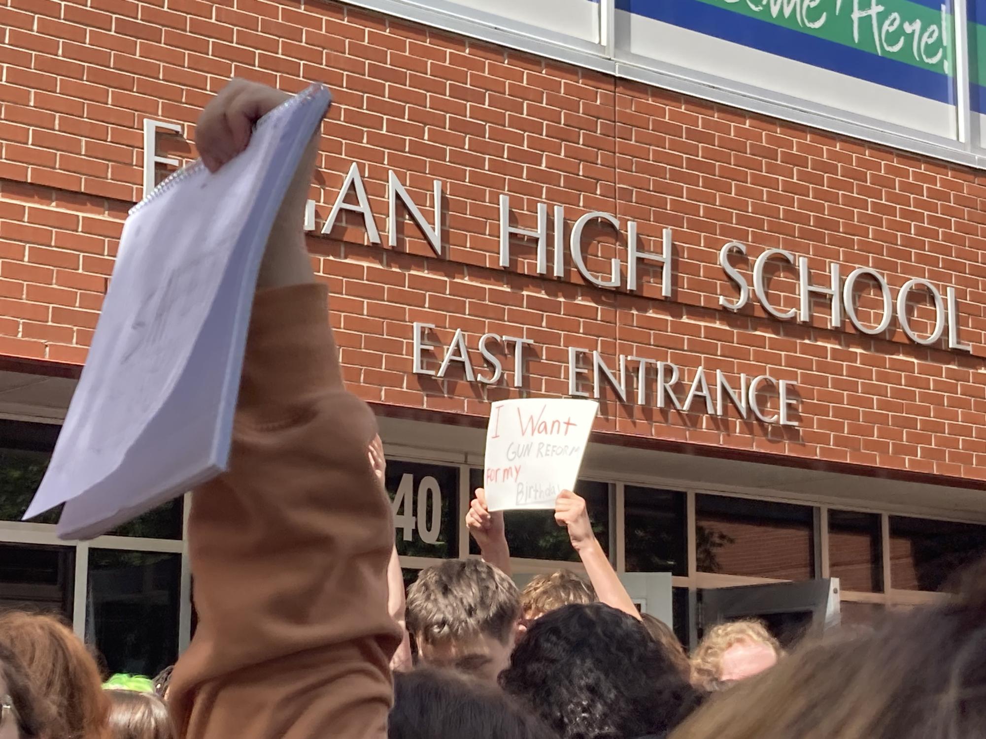 EHS students participate in “Walkout for Safer Schools” amid Annunciation school shooting