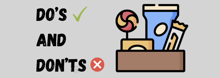 The do's and don'ts of PAWS treats